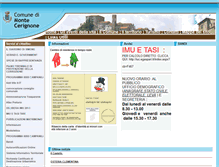 Tablet Screenshot of comune.montecerignone.pu.it